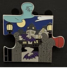 The Muppets Haunted Mansion Puzzle Piece Mystery Pin - Haunted Mansion Exterior