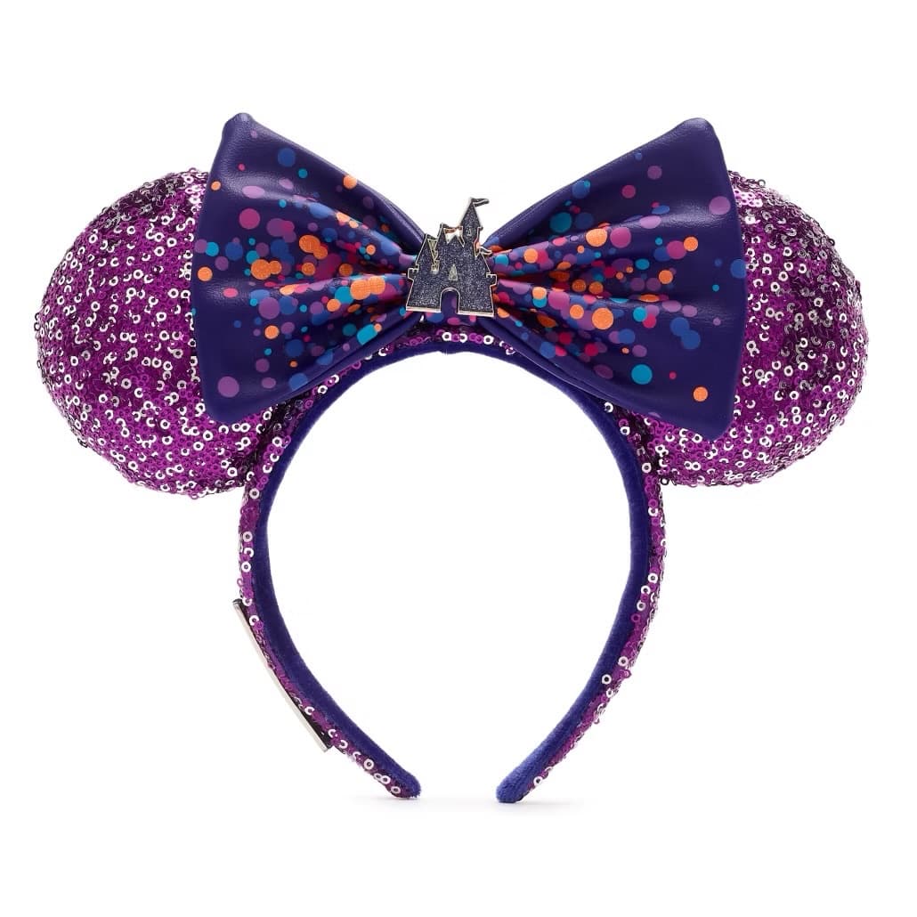 Loungefly Disneyland Paris Minnie Mouse 30th Anniversary Sparkle Ears Headband front