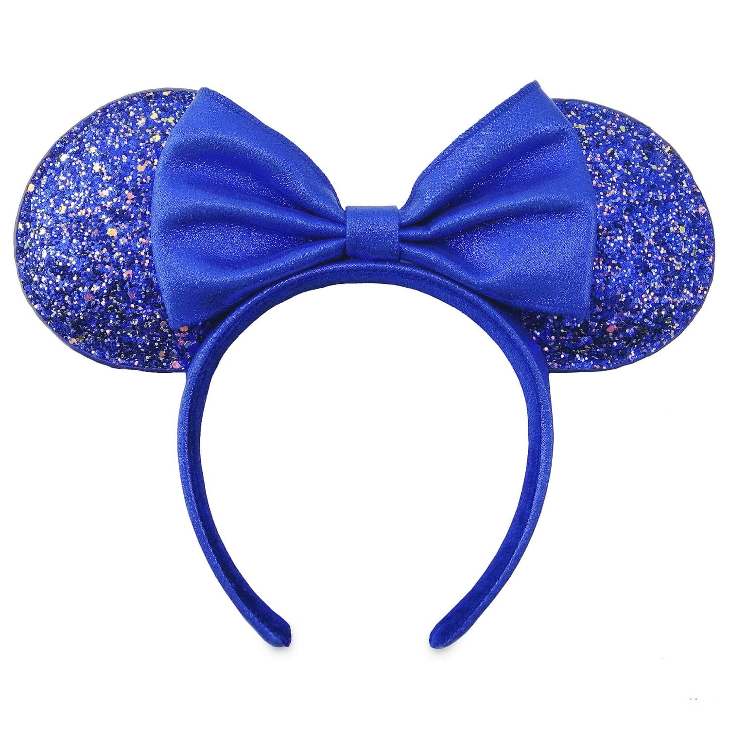 Wishes Come True Blue Glitter Minnie Mouse Ears front