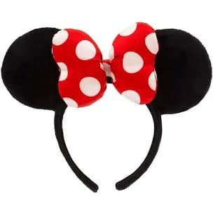 Minnie Mouse Polka Dot Ear Headband front