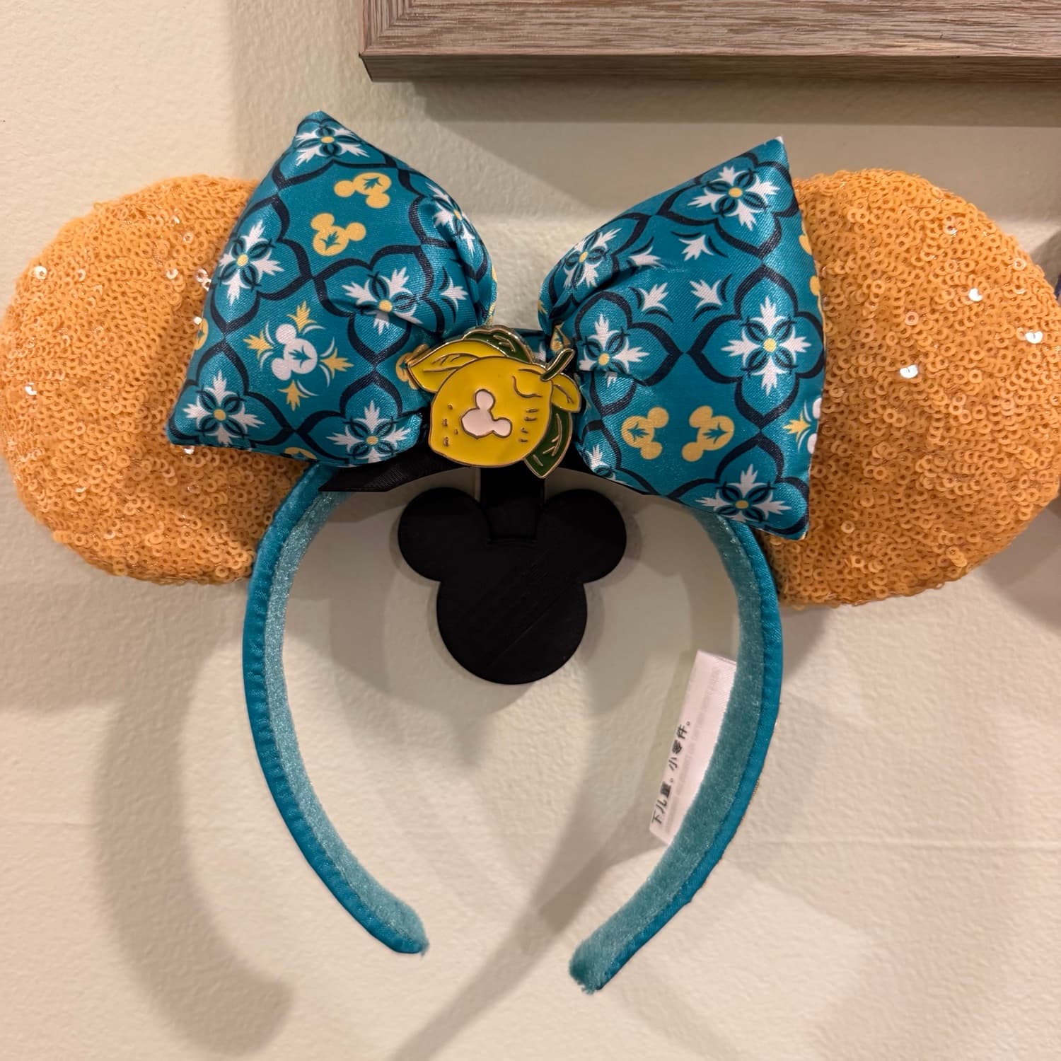 Italian Lemon “Salut!” Minnie Ears front