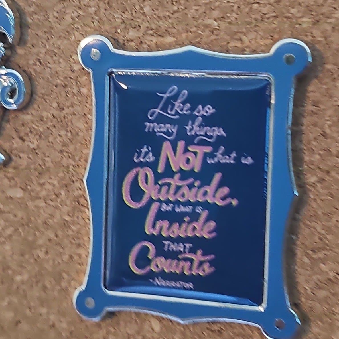 Disney Cruise Line Personal Navigator Quote Pin - Inside That Counts front