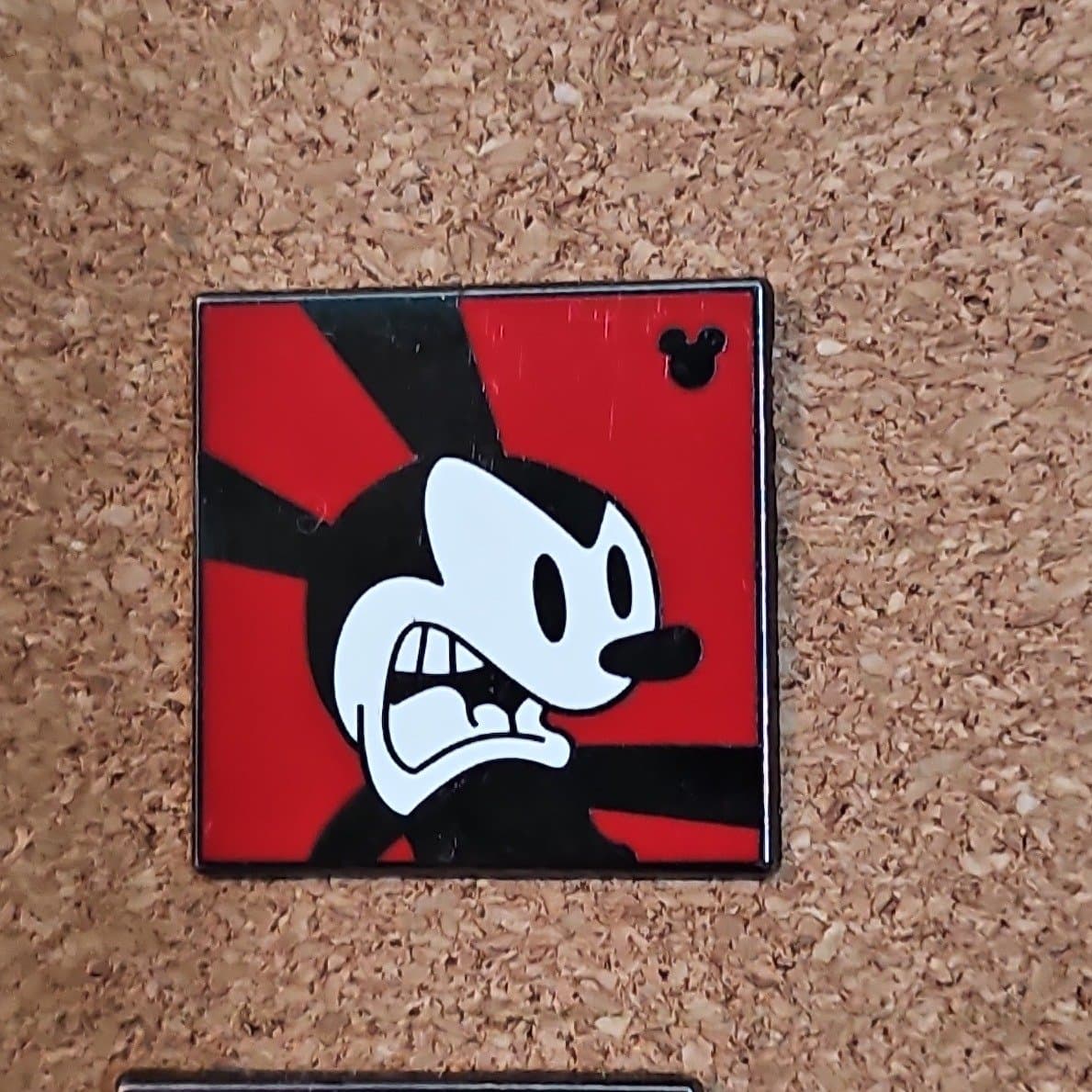 Oswald the Lucky Rabbit Expressions - Angry Hidden Mickey Pin front