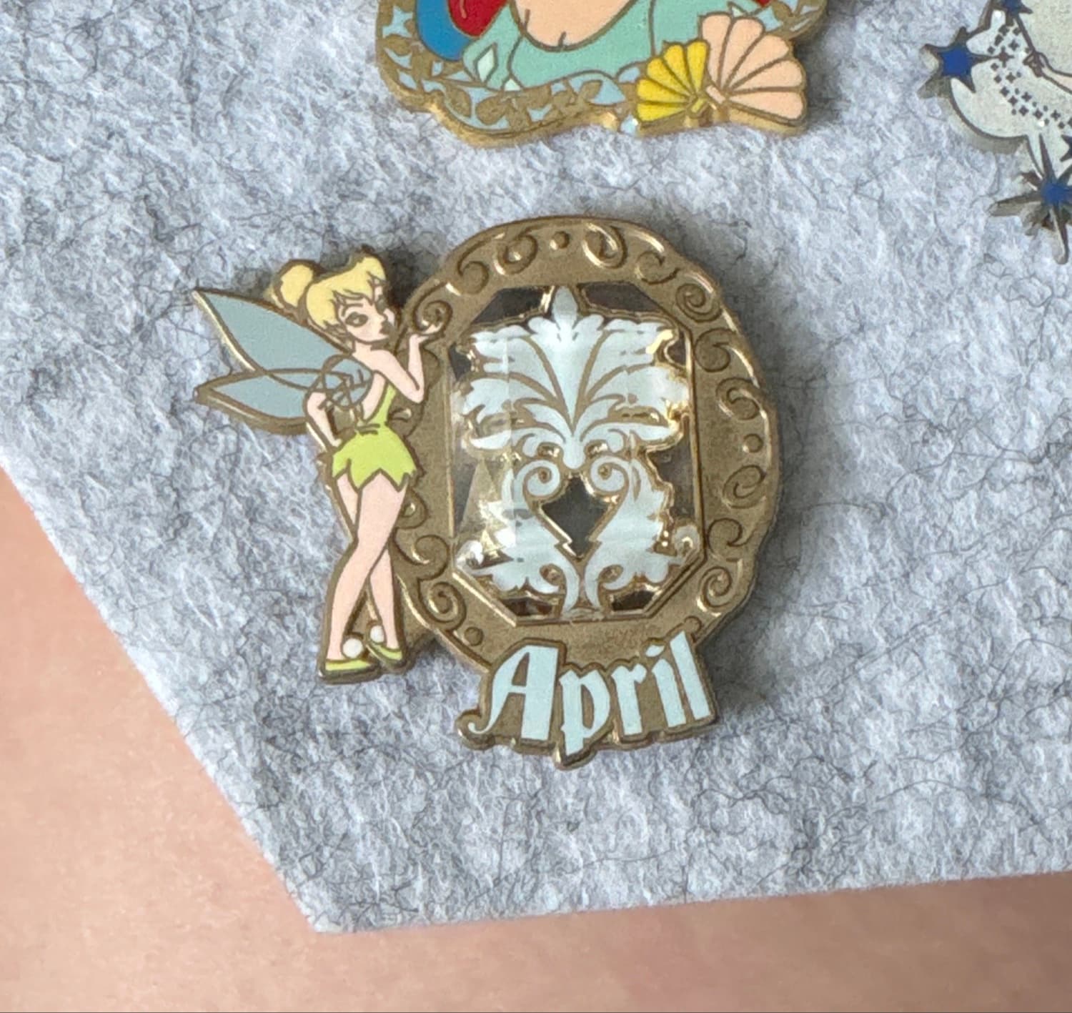 Tinker Bell April Birthstone Pin
