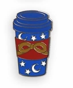 Sorcerer Mickey Fantasia Coffee Cup Pin front