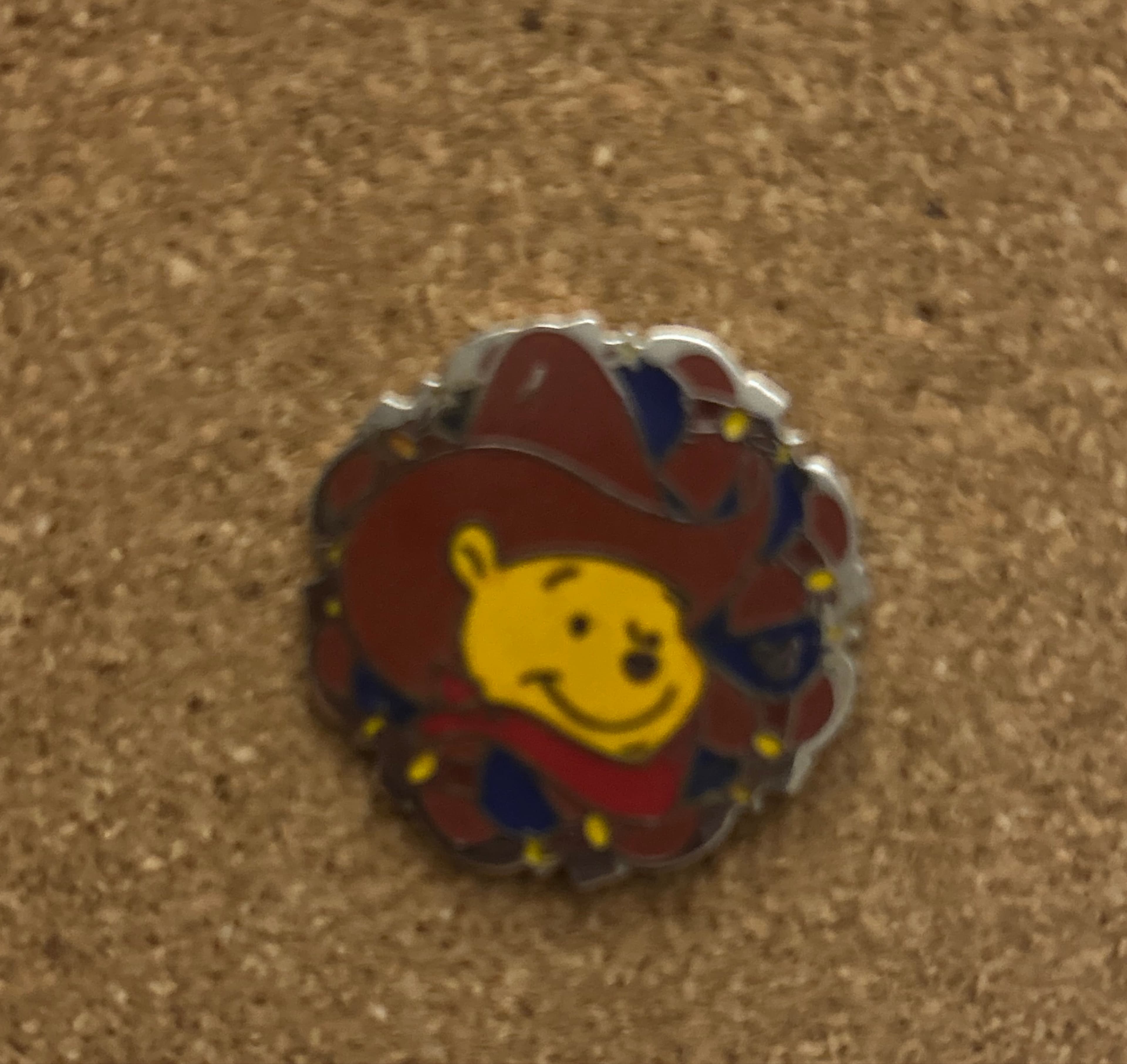 Winnie the Pooh Cowboy, a 2005 Disneyland Resort Cast Lanyard pin