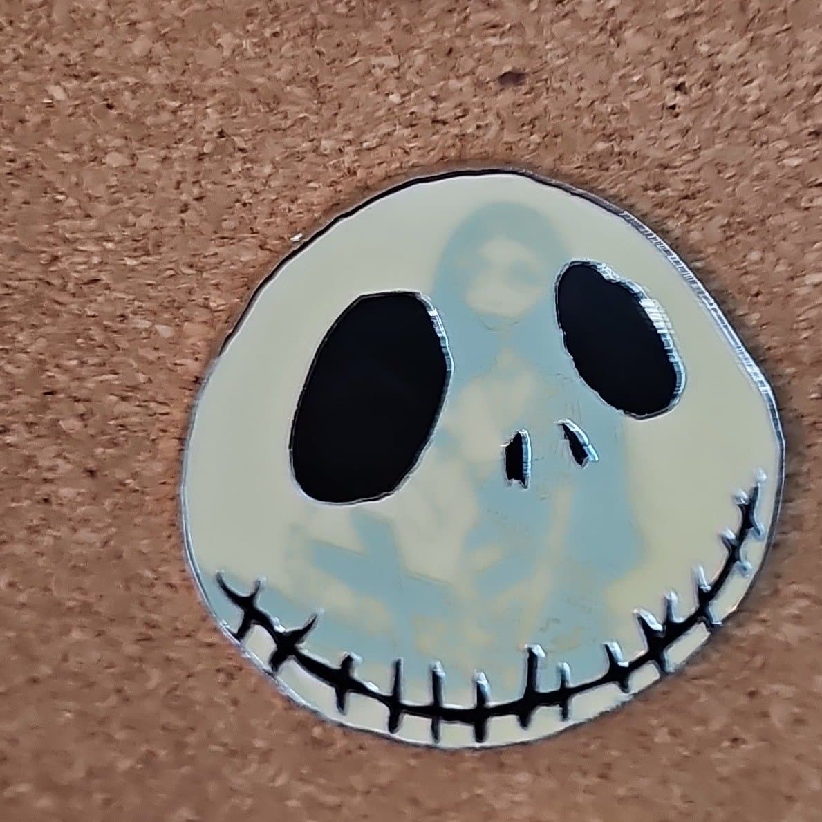Jack Skellington Glow in the Dark Face Pin