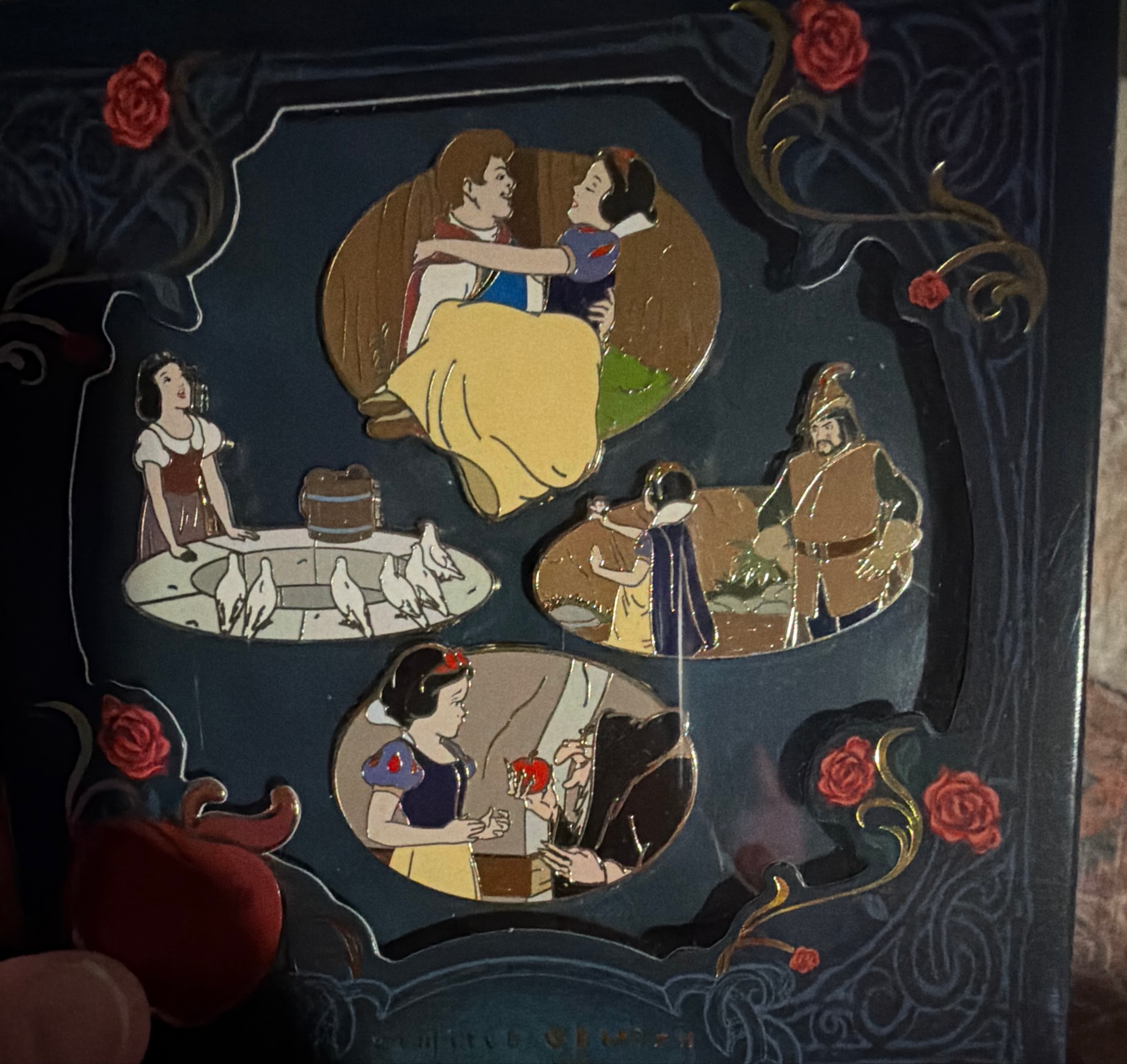 Snow White and the Seven Dwarfs 85th Anniversary - Boxed 4 Pin Set front
