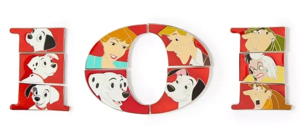 101 Dalmatians Logo Mystery Puzzle Complete Set front