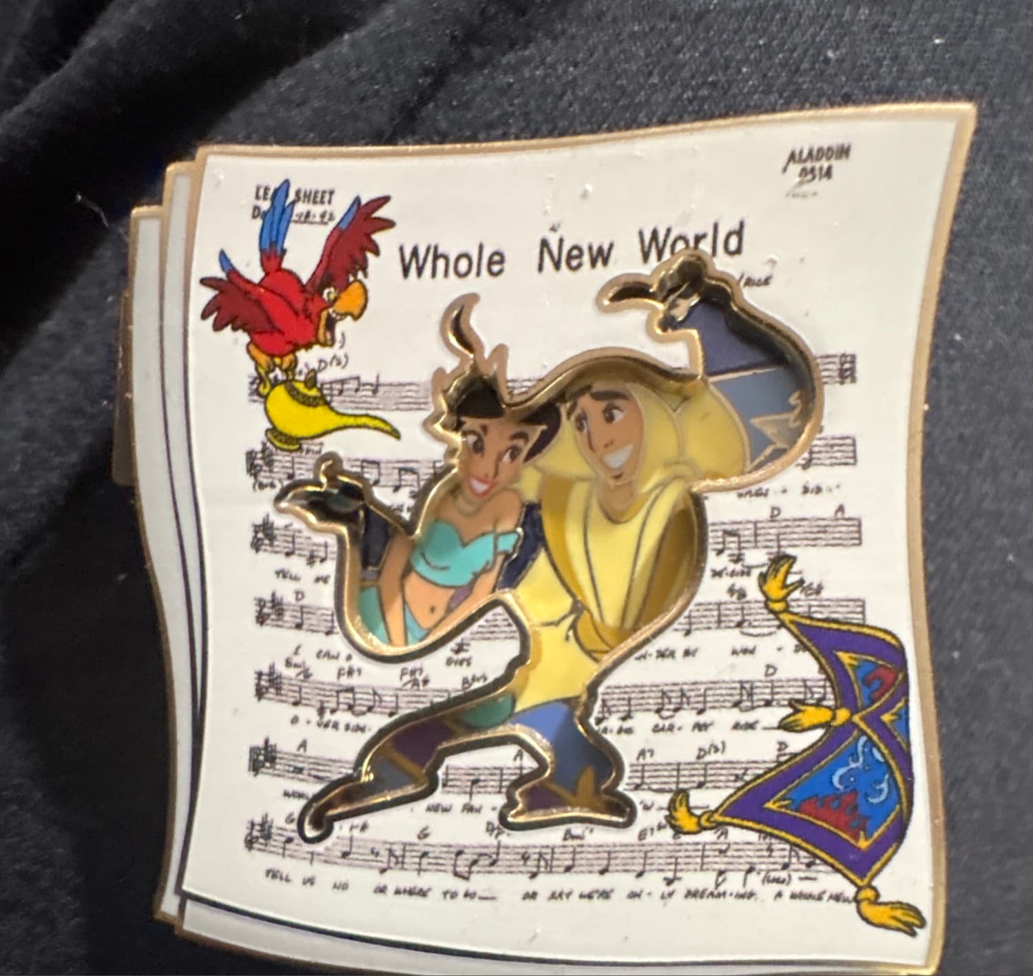 Aladdin 'Music to My Ears' Cast Exclusive Pin