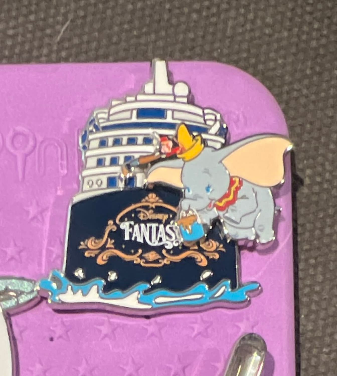 Disney Cruise Line Dumbo & Sorcerer Mickey Fantasy Ship Slider Pin