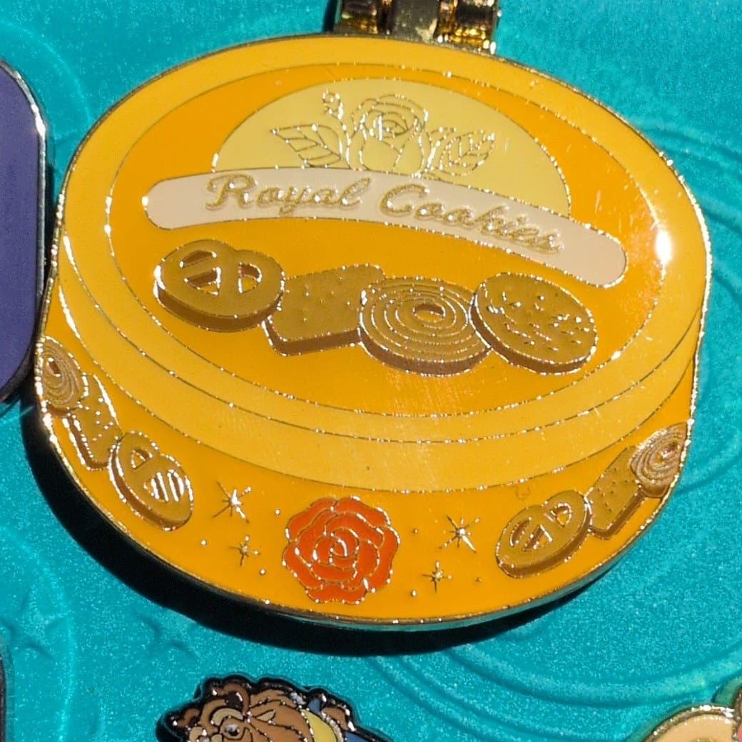 Loungefly Disney Princess Royal Cookies Hinged Blind Box Pin - Belle front