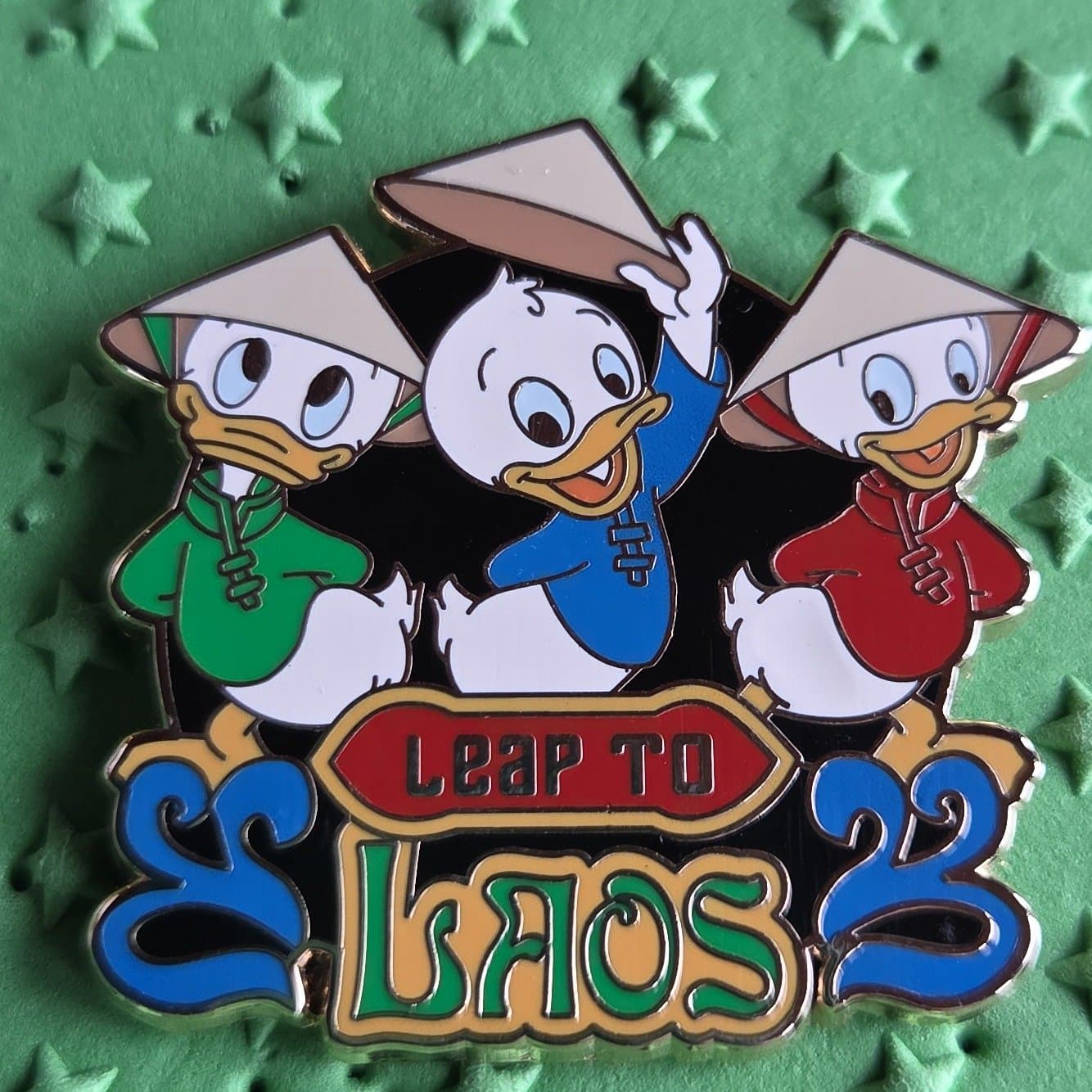 Huey, Dewey, and Louie 'Leap to Laos' Pin