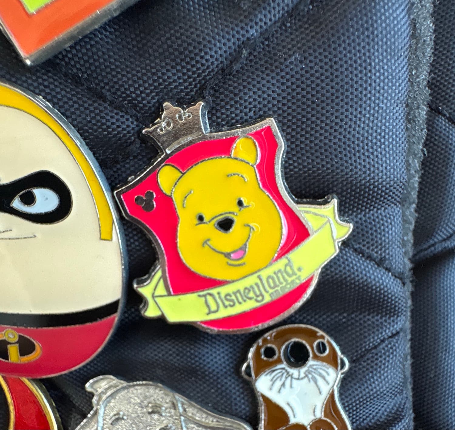 Winnie the Pooh Crest Hidden Mickey Pin - Disneyland Resort