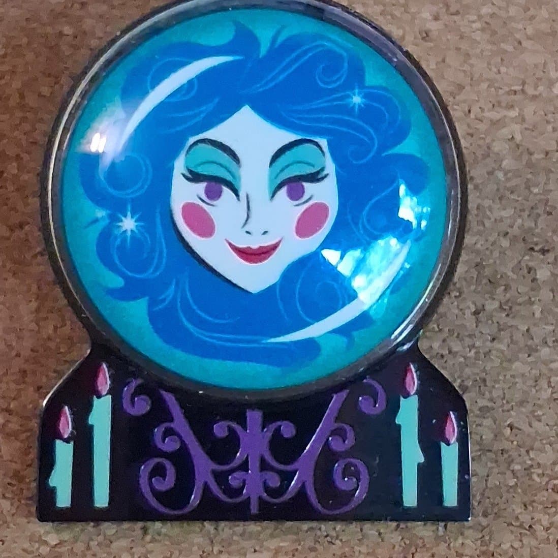 Madame Leota Crystal Ball Pin