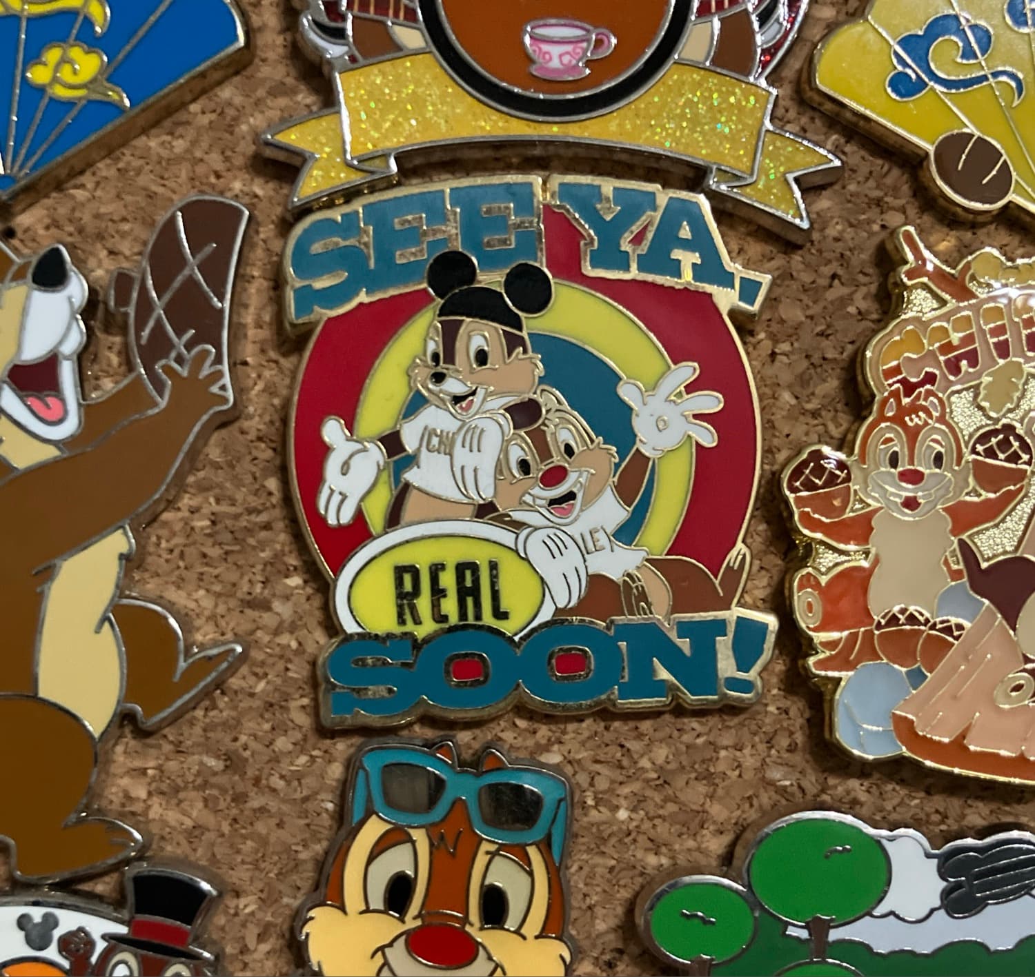 See Ya Real Soon Chipmunks Chip And Dale Collectible Pin