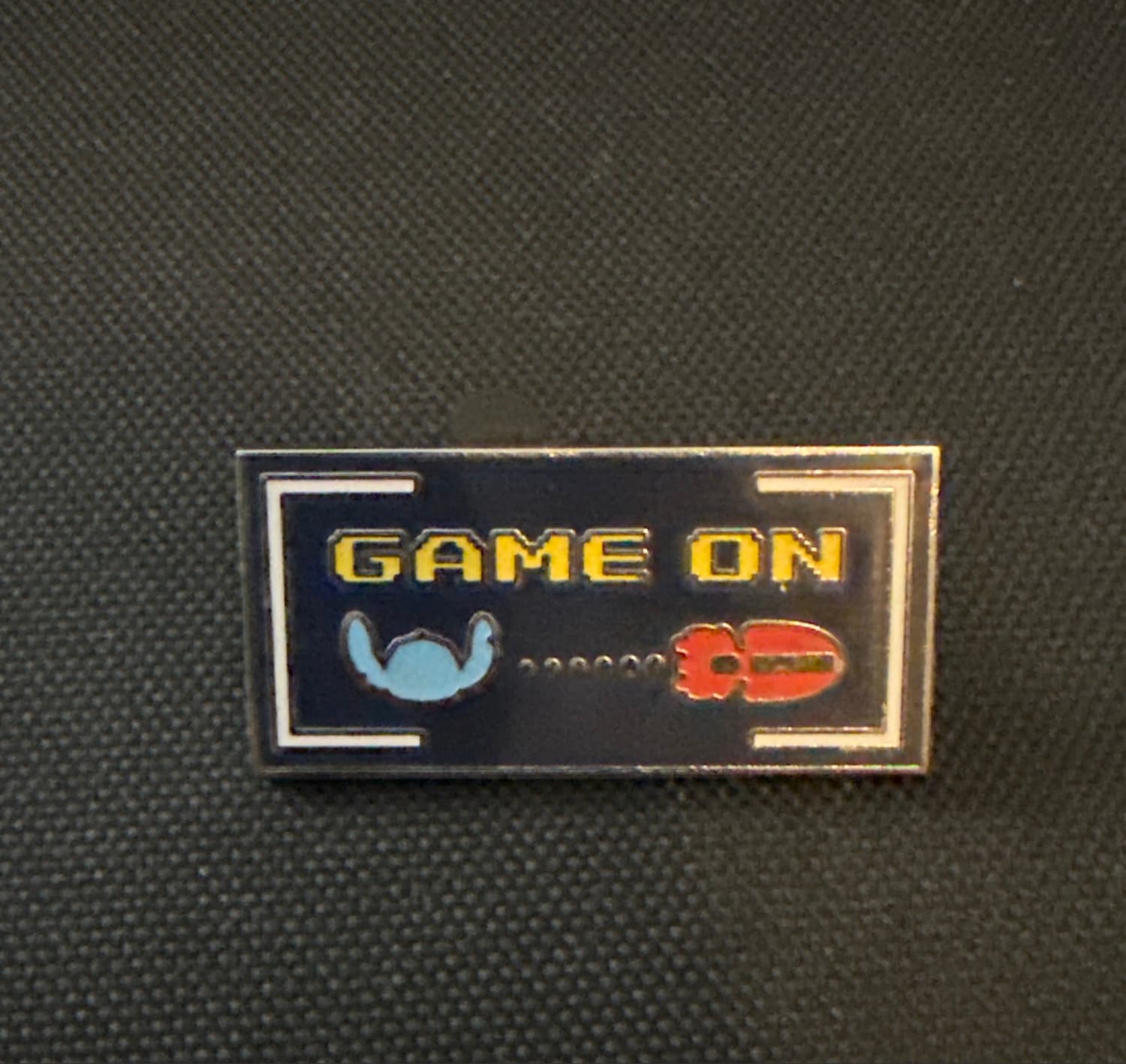 Stitch Gamer Pin Set - Game On Rectangle