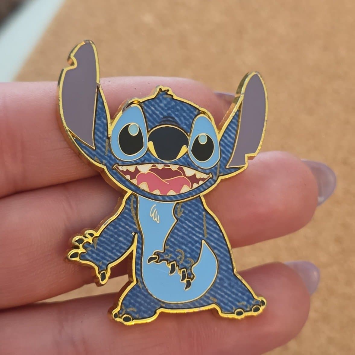 Loungefly Disney Lilo & Stitch Denim Stitch Enamel Pin