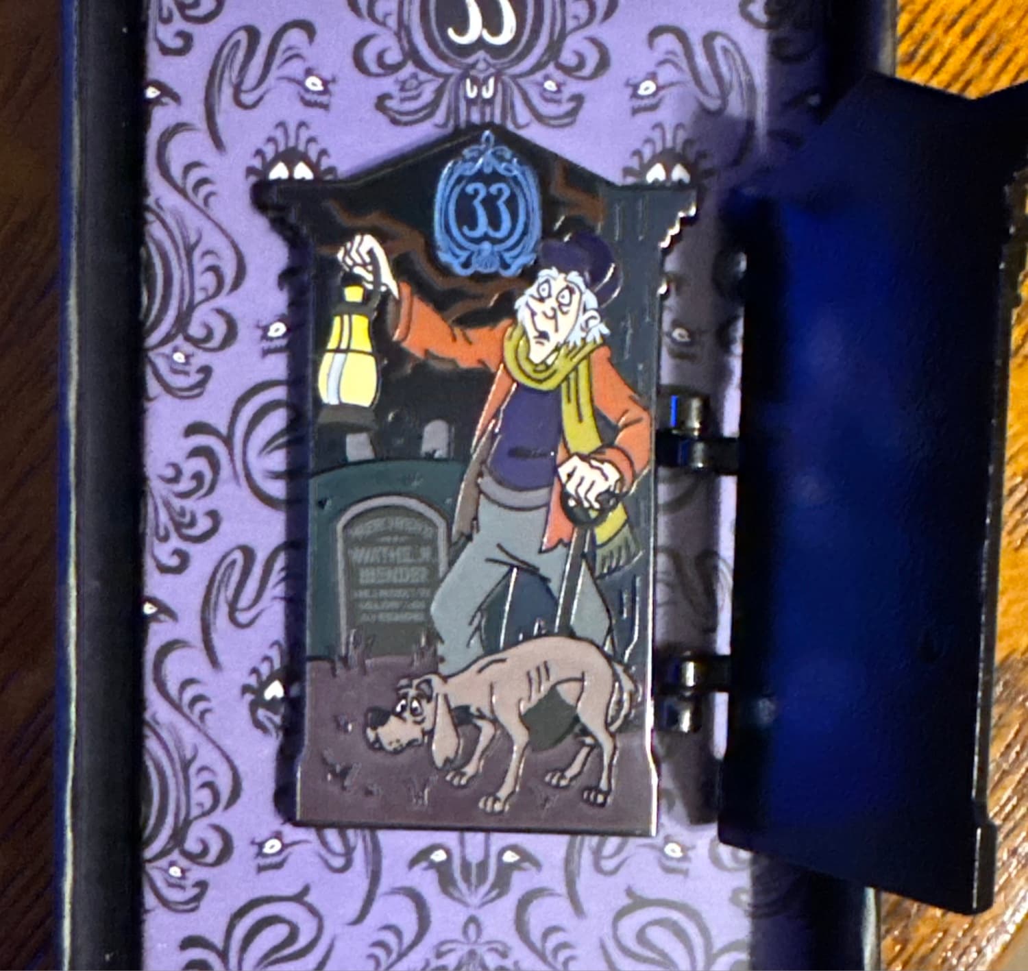 The Haunted Mansion 50th Anniversary - Club 33 - Caretaker and Dog Hinged Door