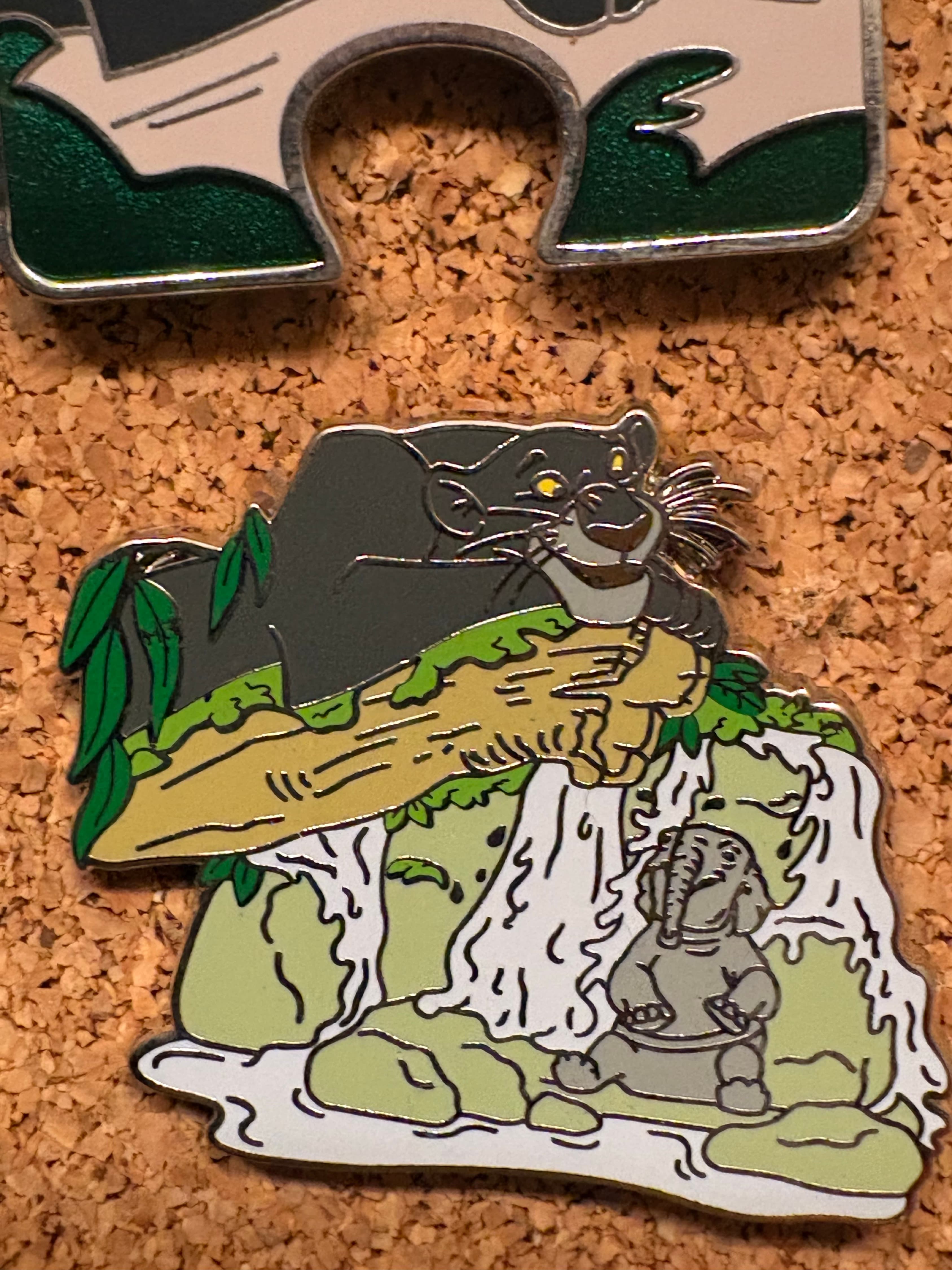 Bagheera and Hathi Jr. Waterfall - The Jungle Book