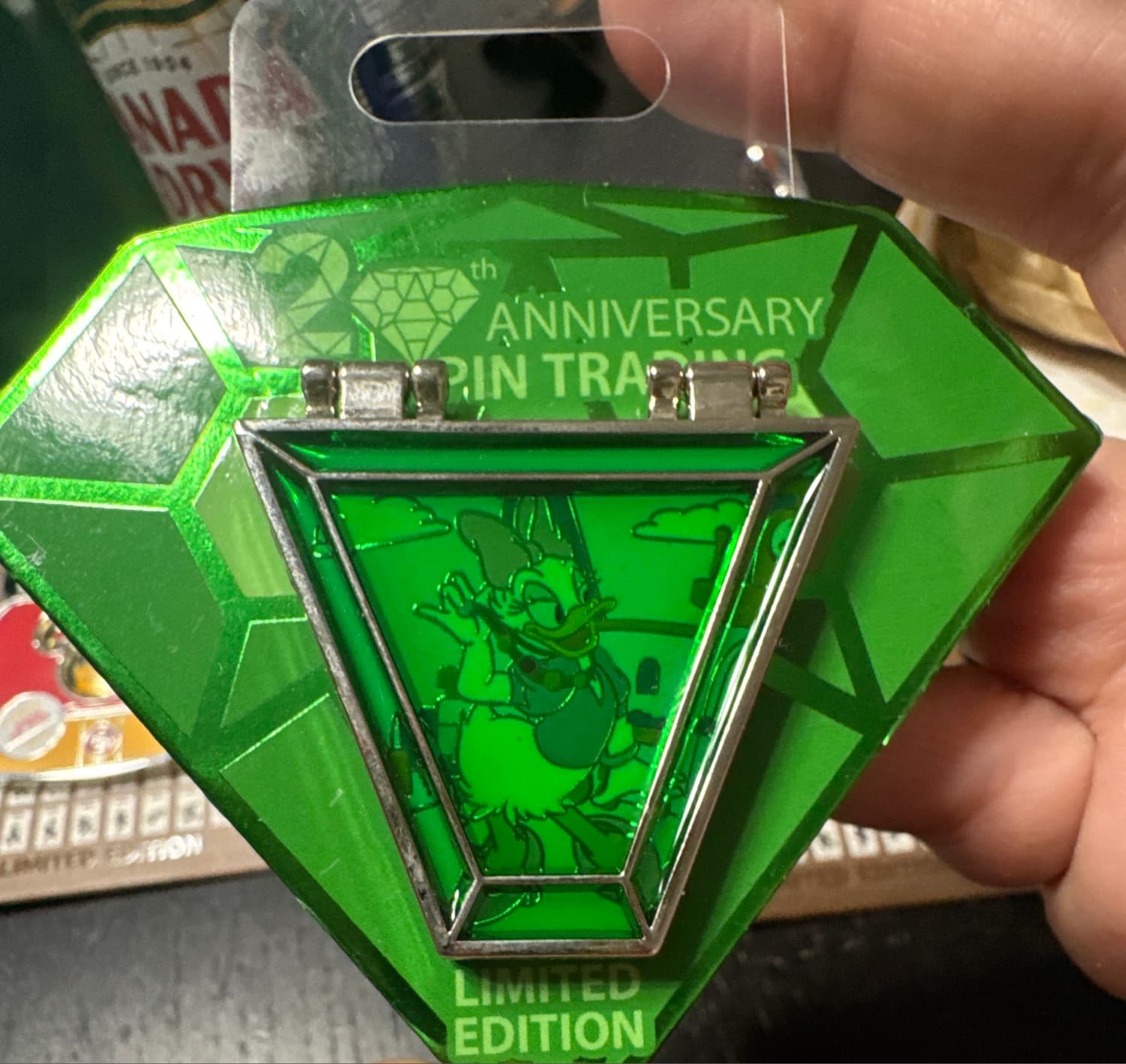 Disney Pin Trading 20th Anniversary Countdown Daisy Duck Pin front
