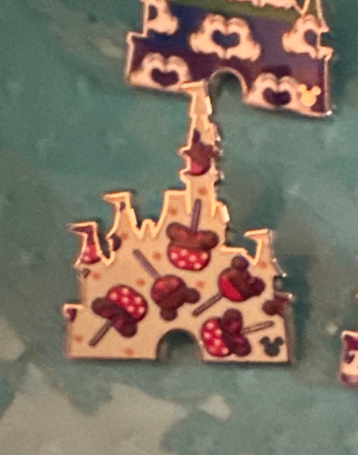 Candy Apple Castle Hidden Mickey Pin