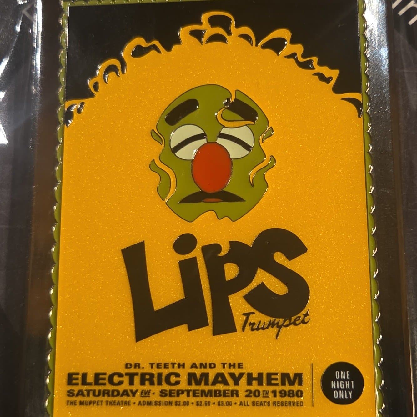 Lips- The Electric Mayhem Concert Poster Pin