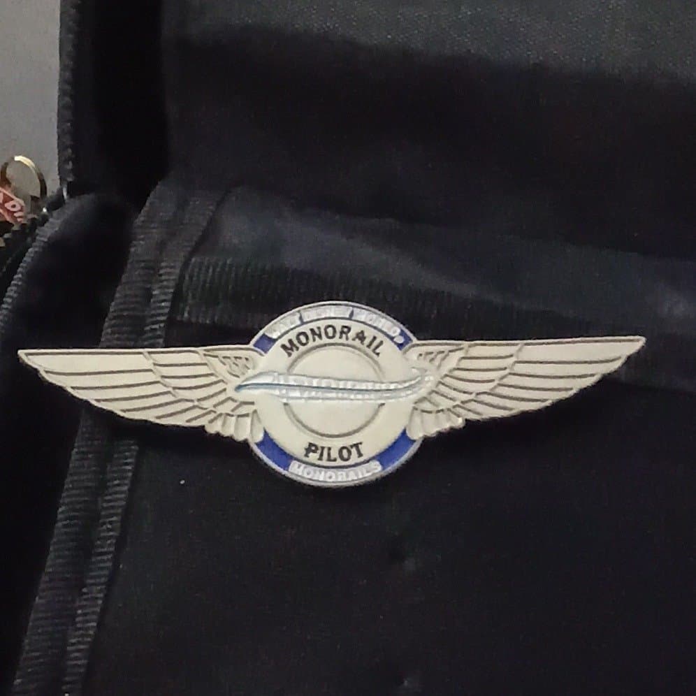 Walt Disney World Monorail Pilot Wings Cast Member Pin front