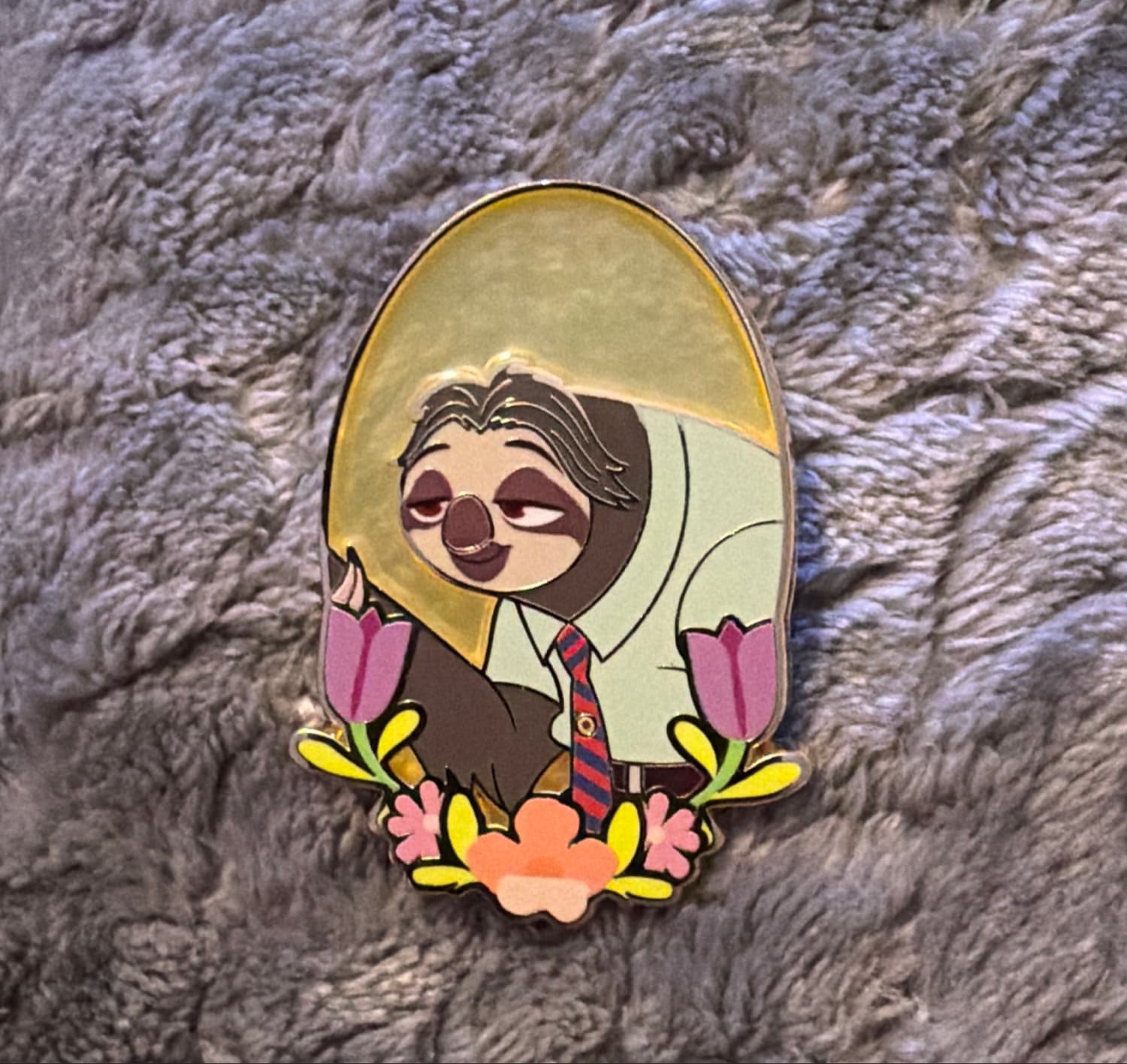 Flash - Disney Zootopia Flower Frame Blind Box Enamel Pin