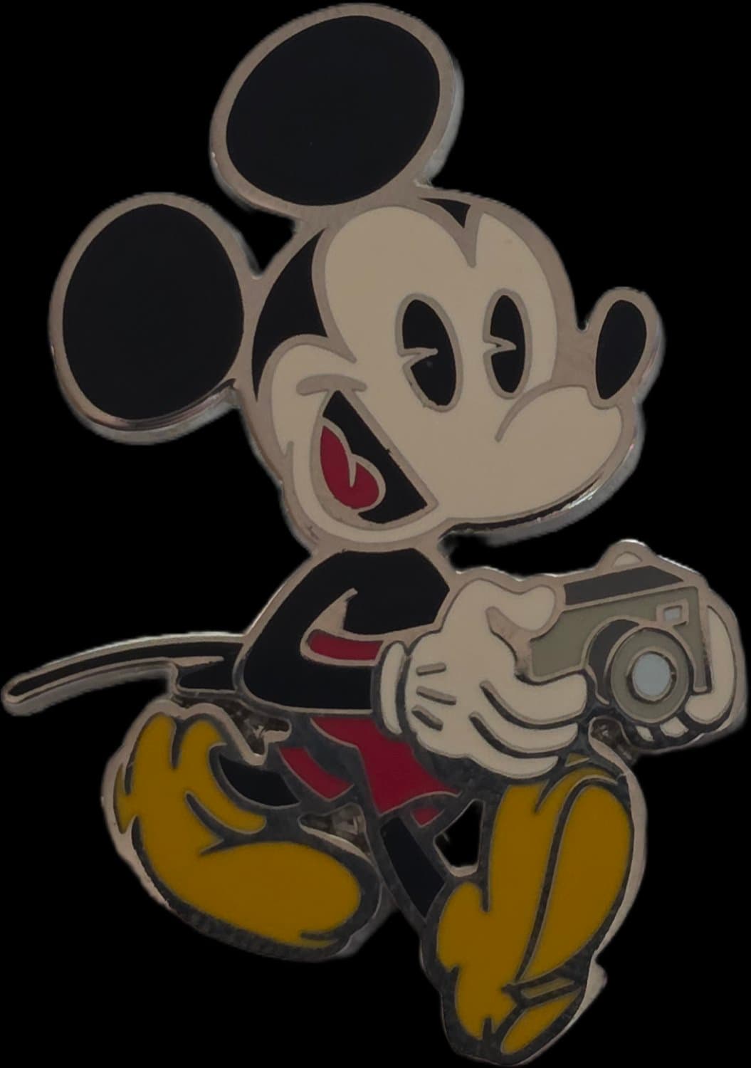 Mickey Holding Camera
