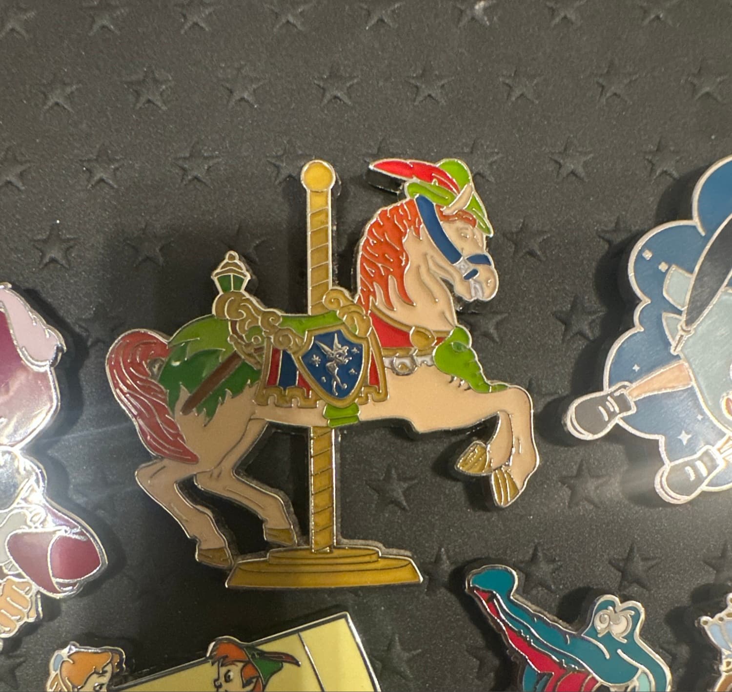 Peter Pan Kingdom Carousel Horse Pin front