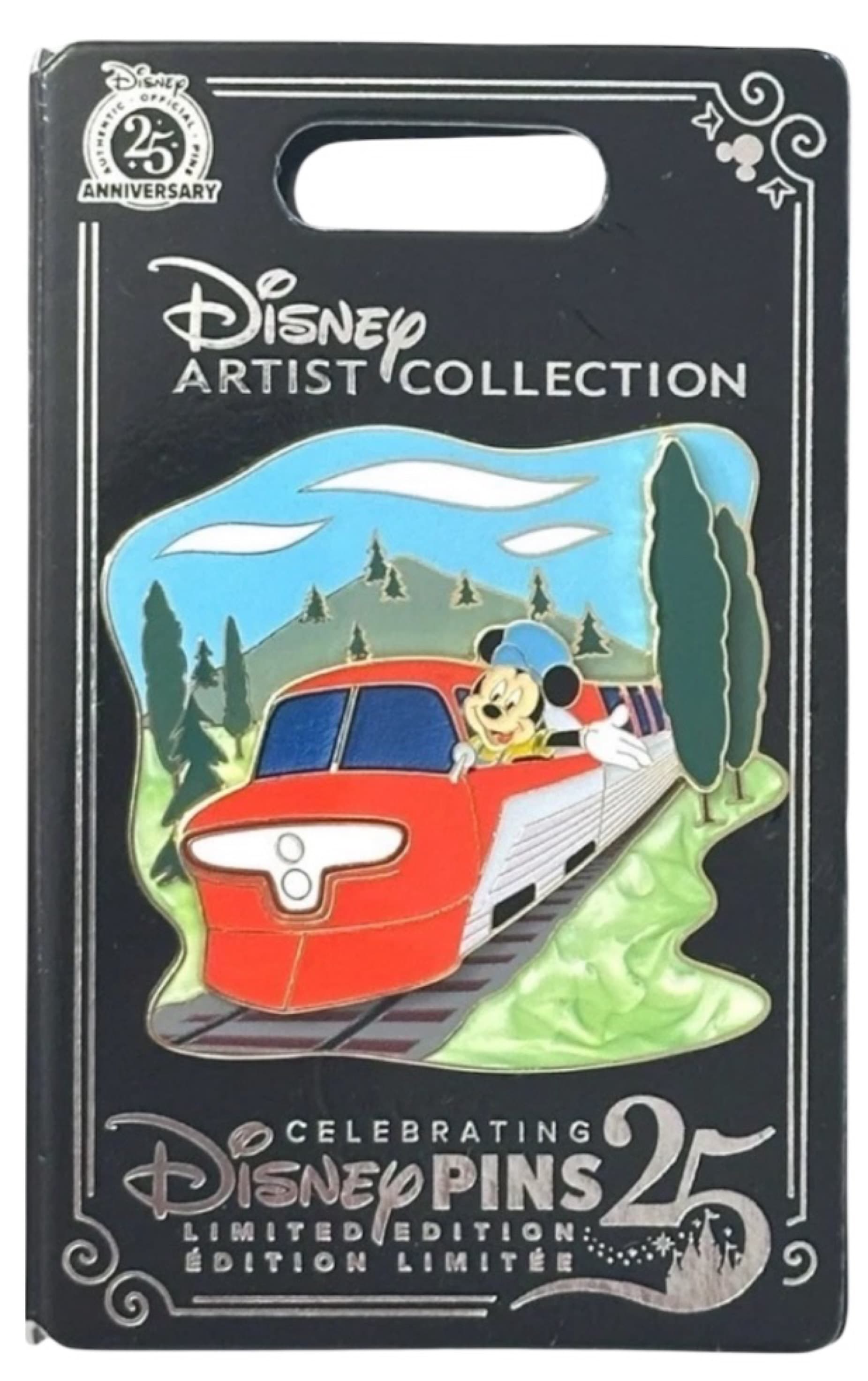 Mickey Mouse on Red Monorail