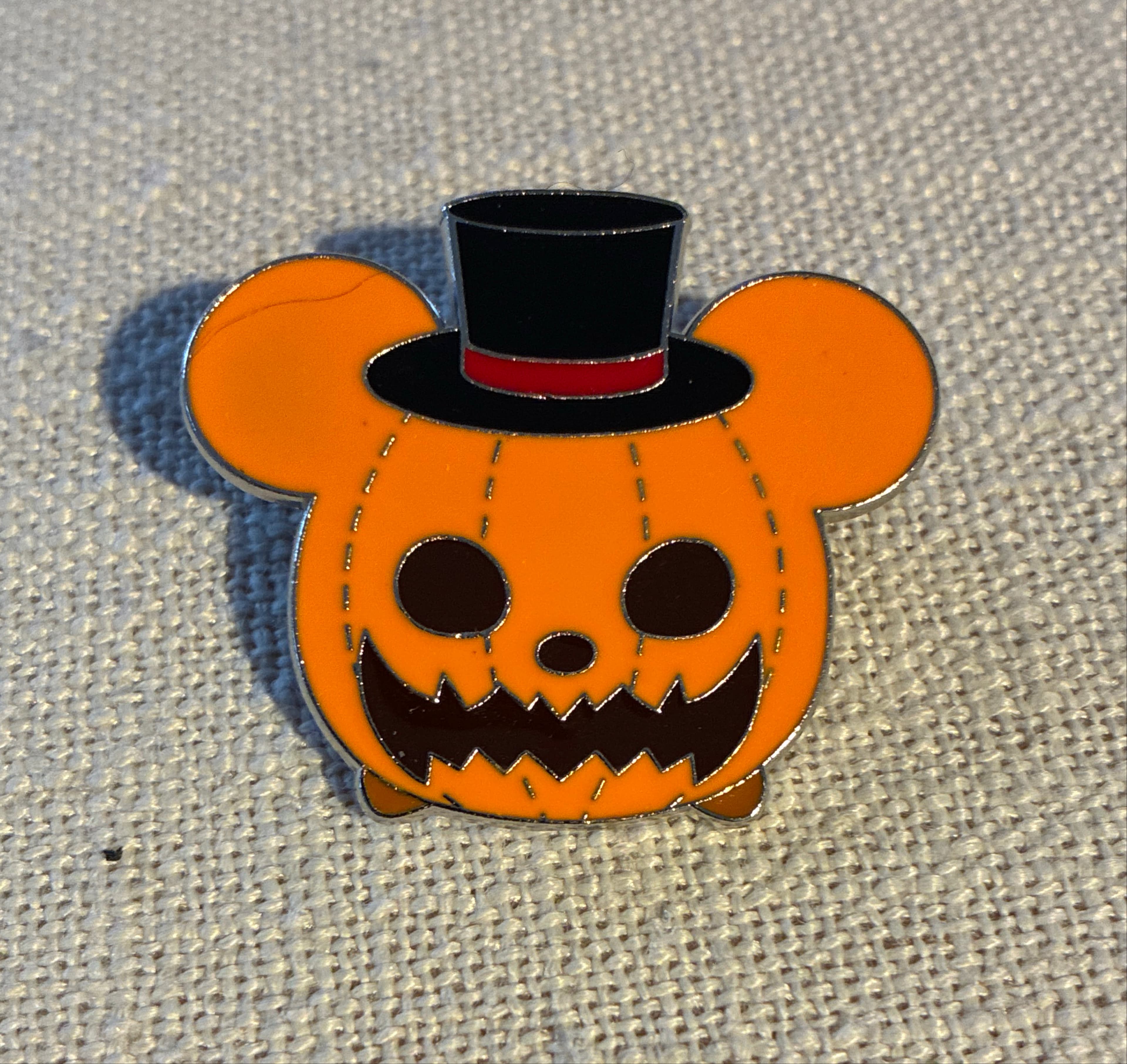 Mickey Mouse Pumpkin Head with Top Hat