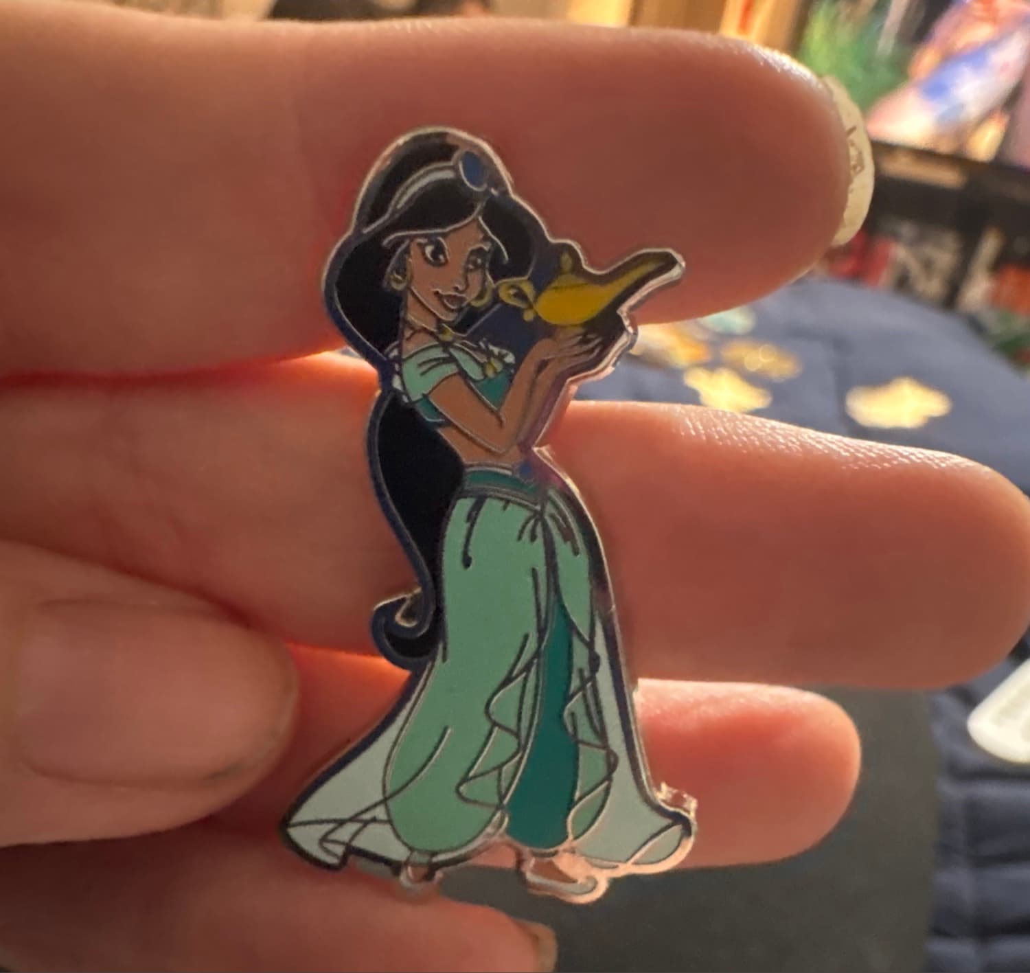 Princess Jasmine Holding Genie Lamp