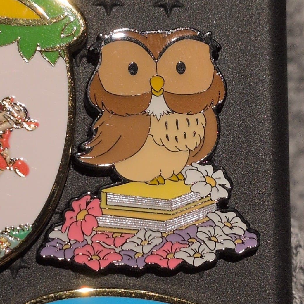 baby owl on books
