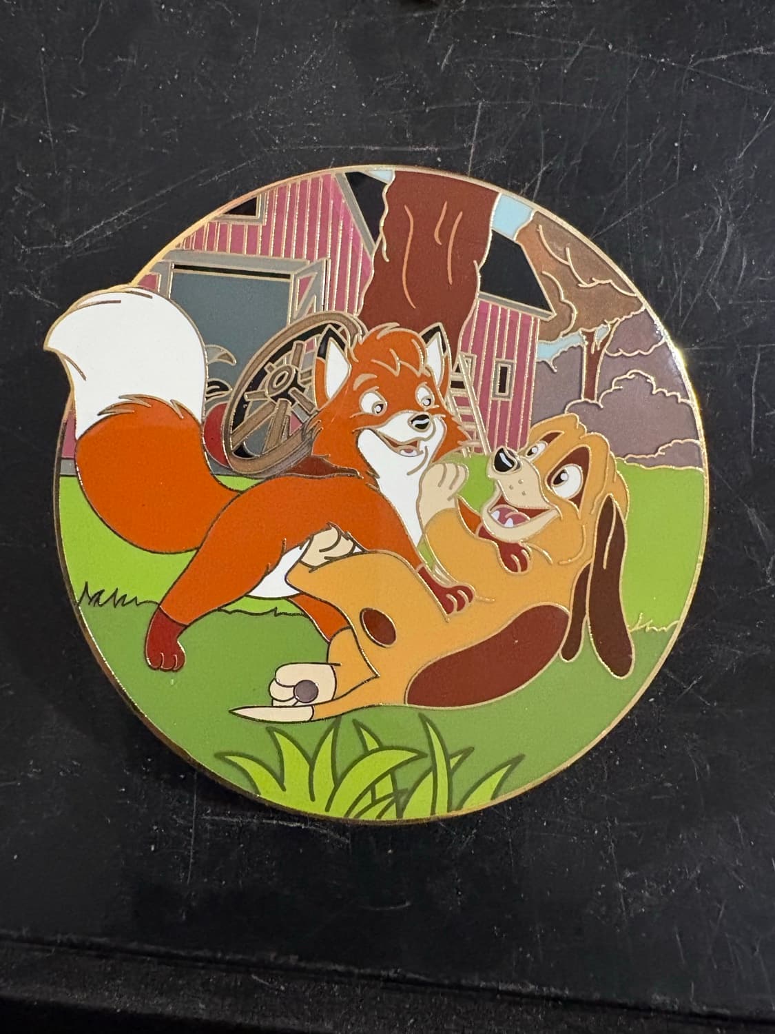 The Fox and The Hound - Todd and Copper in my heart is a memory fantasy pin