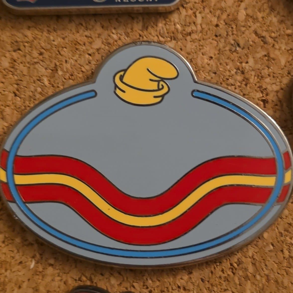 Dumbo Name Tag Pin- cast exclusive front