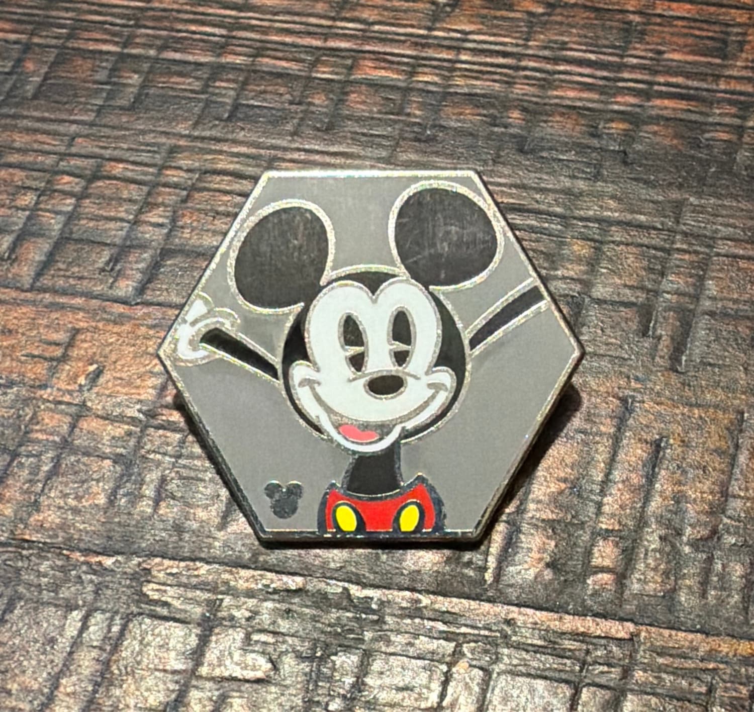 Disney Parks Hidden Mickey Shapes Series Mickey Mouse Hexagon Pin