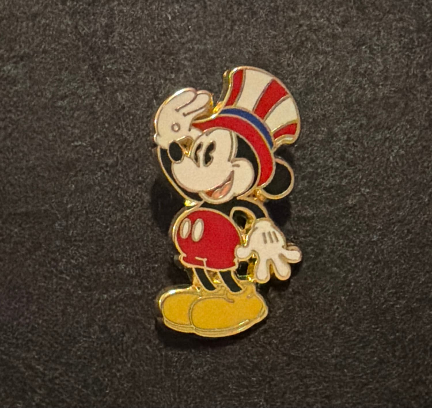 Disney Americana Patriotic Mickey Mouse Saluting Pin