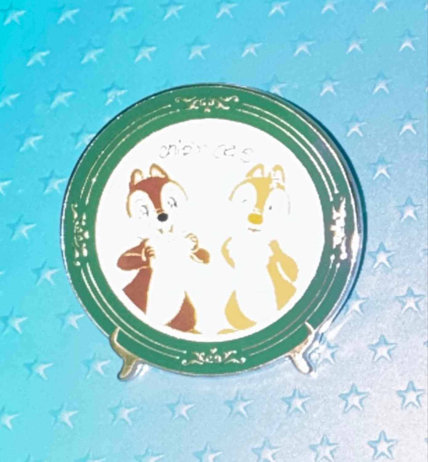Chip And Dale Saucer Plate Tea Cup Pins front
