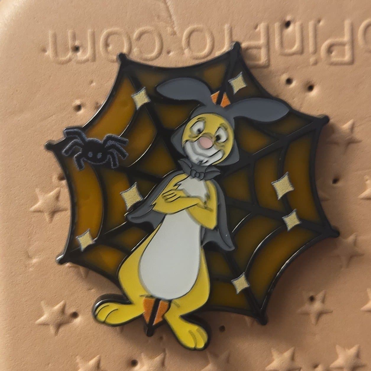 Rabbit (Winnie the Pooh) Halloween Vampire Spiderweb Pin