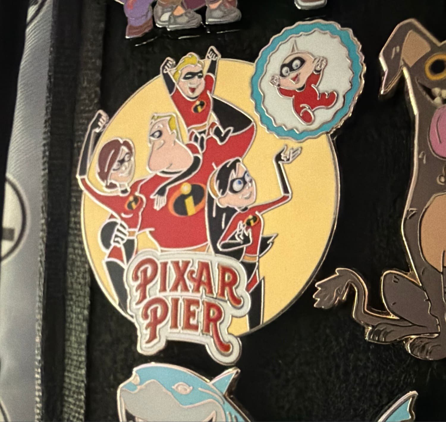 Disney Parks Pixar Pier The Incredibles Family Jack Jack Pin front