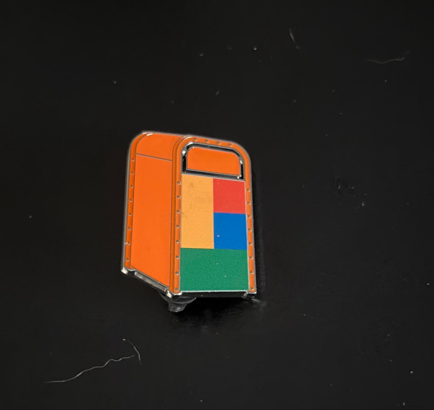 Orange Bird - Character Trash Bin front