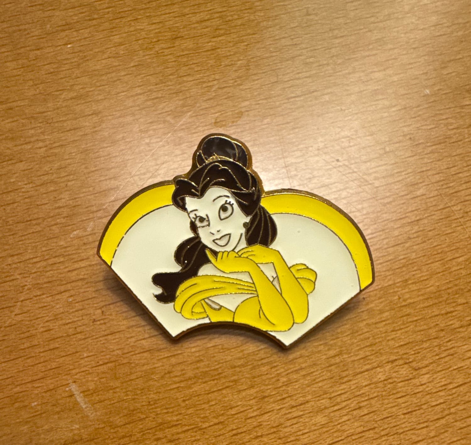 Beauty & The Beast Belle Yellow Dress Frame Pin
