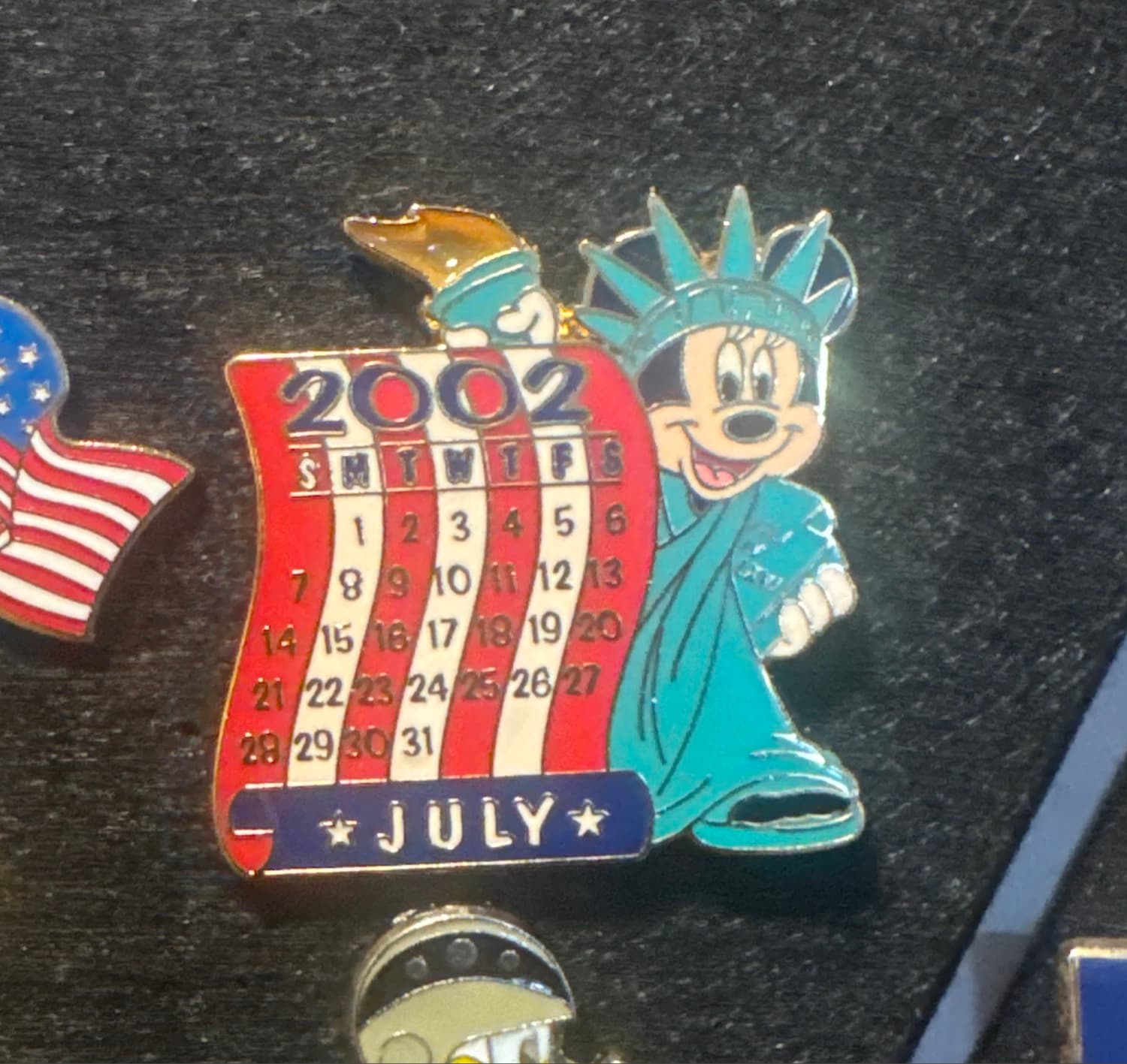 Minnie Mouse as Statue of Liberty July 2002 Calendar