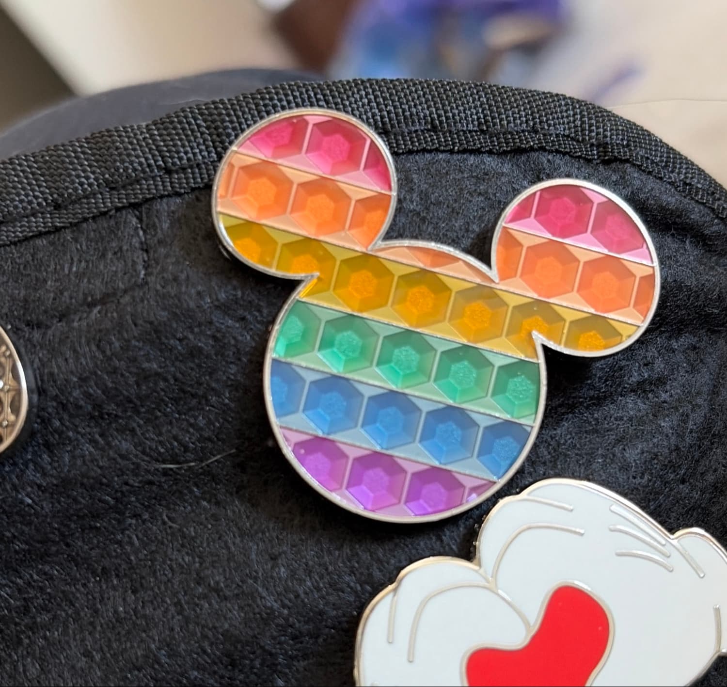 Mickey Mouse Icon Rainbow Pride Collection Jeweled Pin