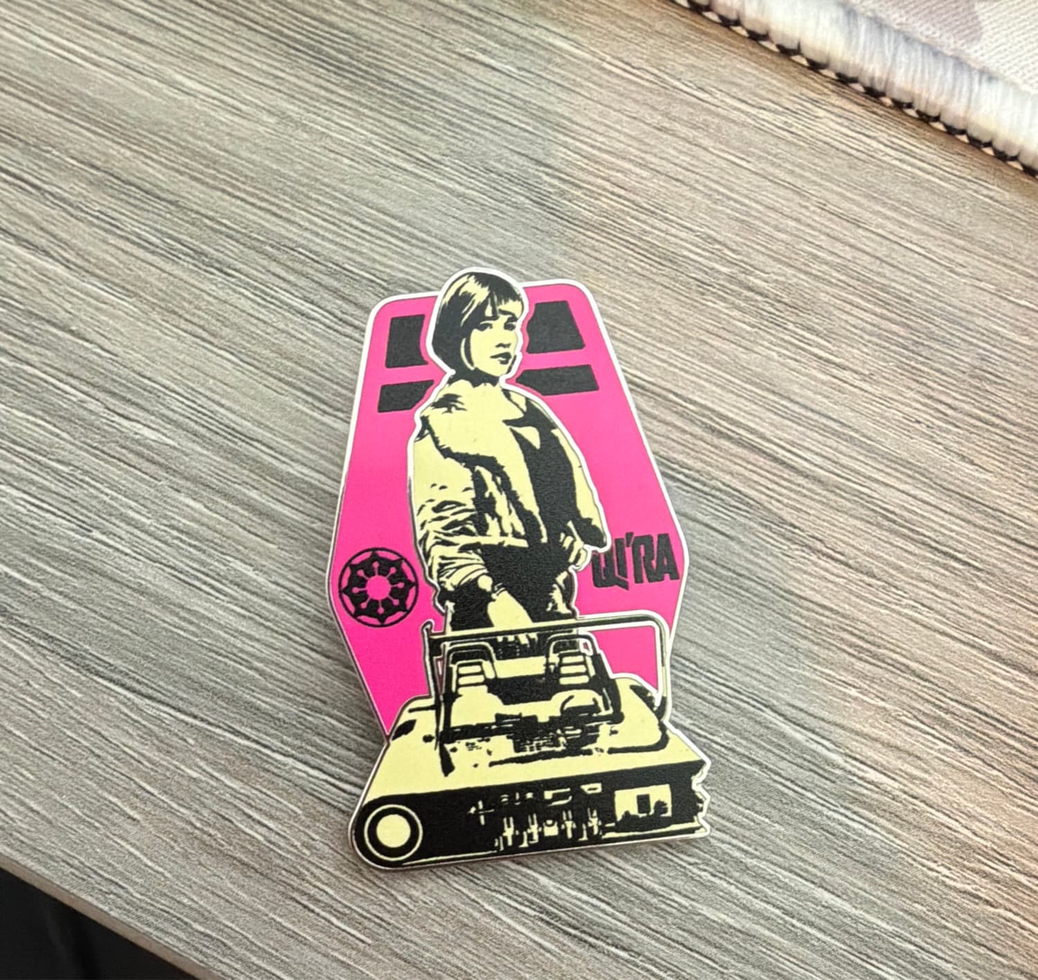 Luke Skywalker Landspeeder Rebel Alliance Graphic Art Pin