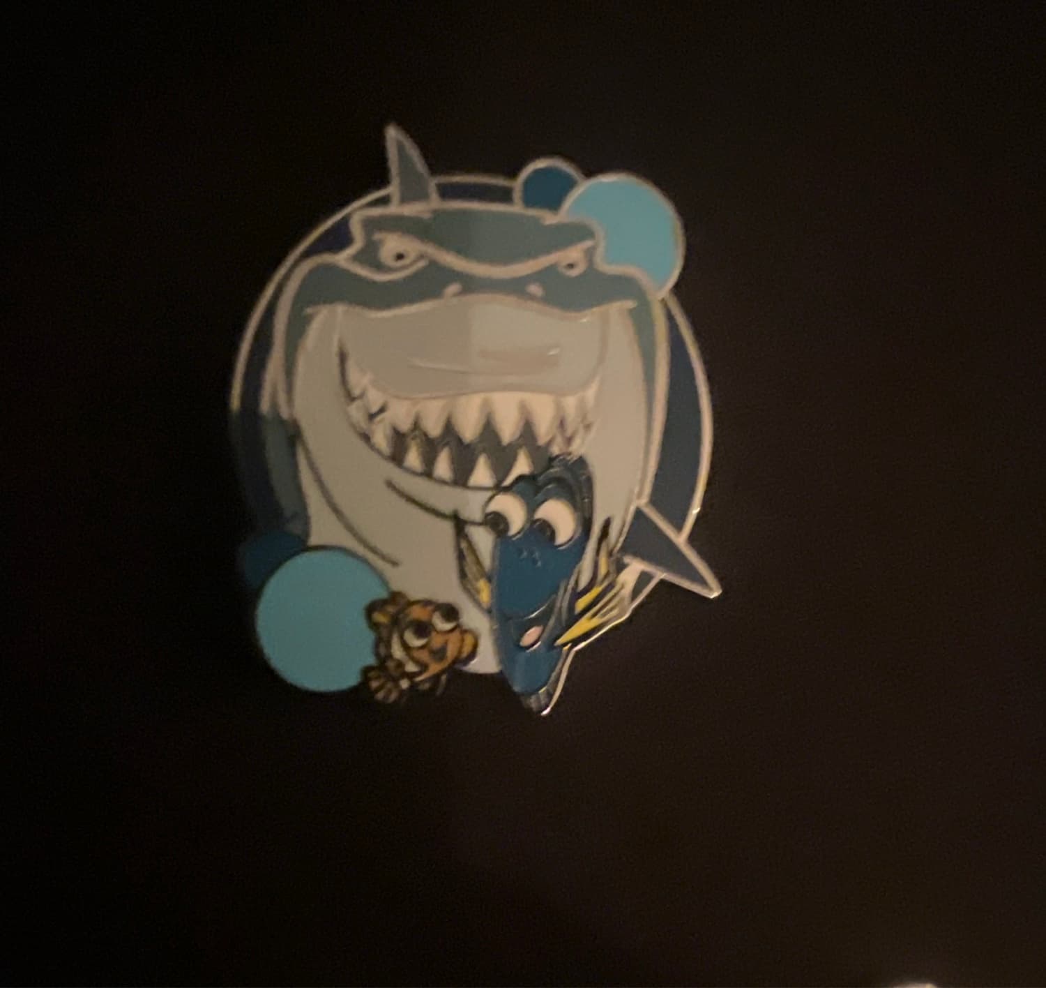 Finding Nemo Bruce, Dory, and Nemo in Mouth Pin