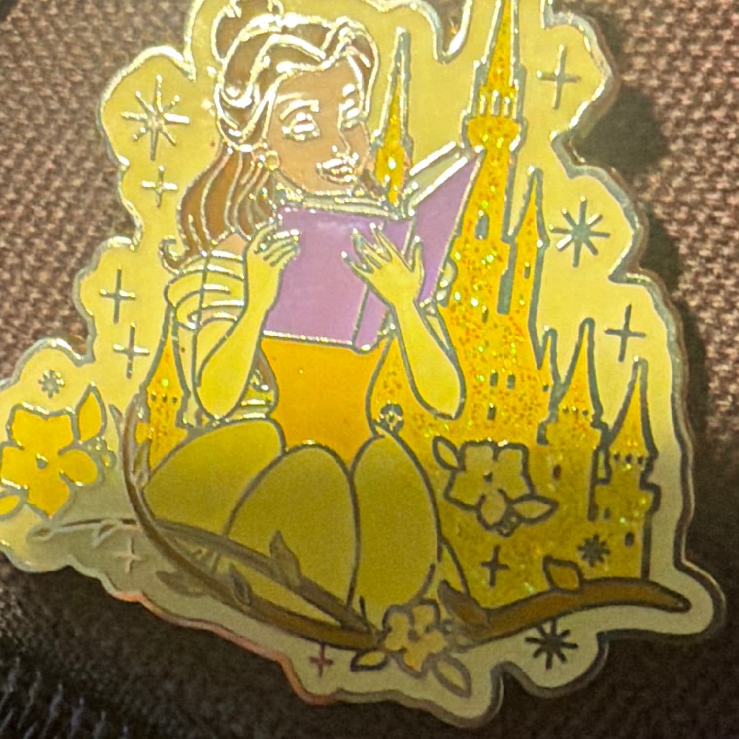 Disney Parks Princess Beauty and the Beast Belle with Castle Pin