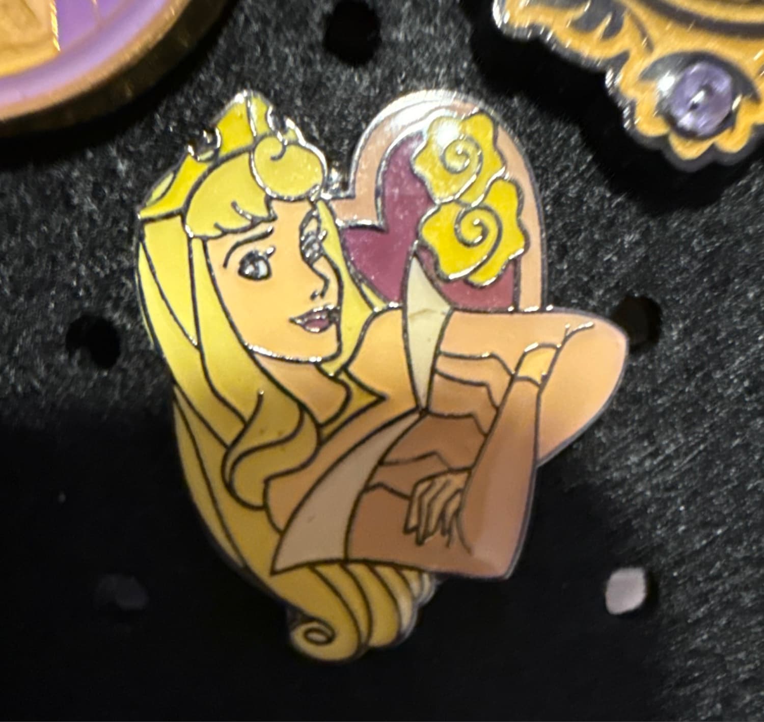 Sleeping Beauty Aurora with Heart & Flowers